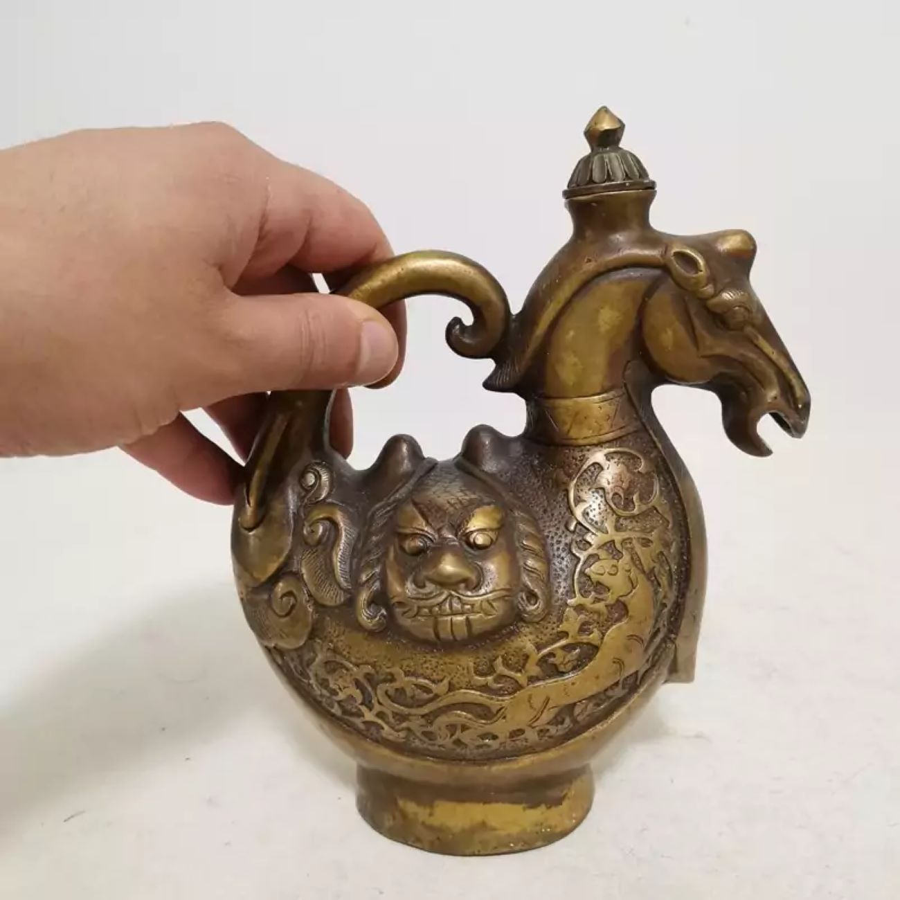 Antiker Messing-Rosenwassersprinkler – Für traditionelle Duftzeremonien