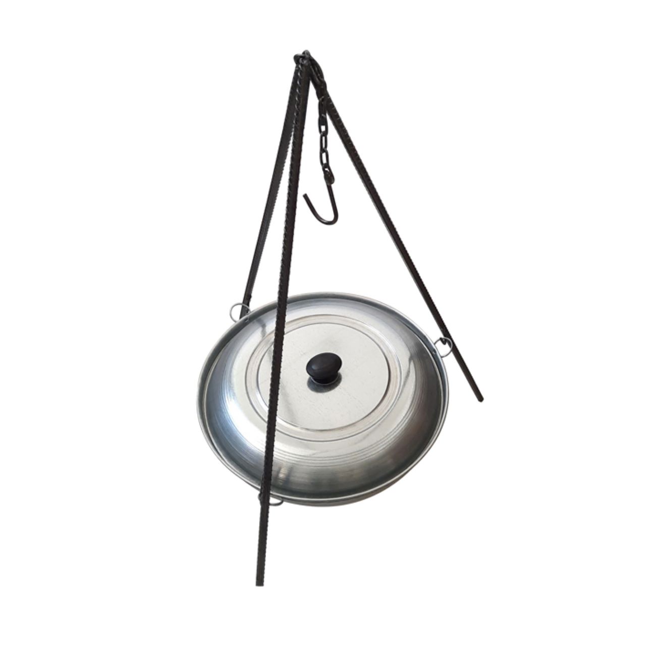 Kessel-Campingkochset, 4-teilig – Stativ, Grill, Pfanne & Kessel