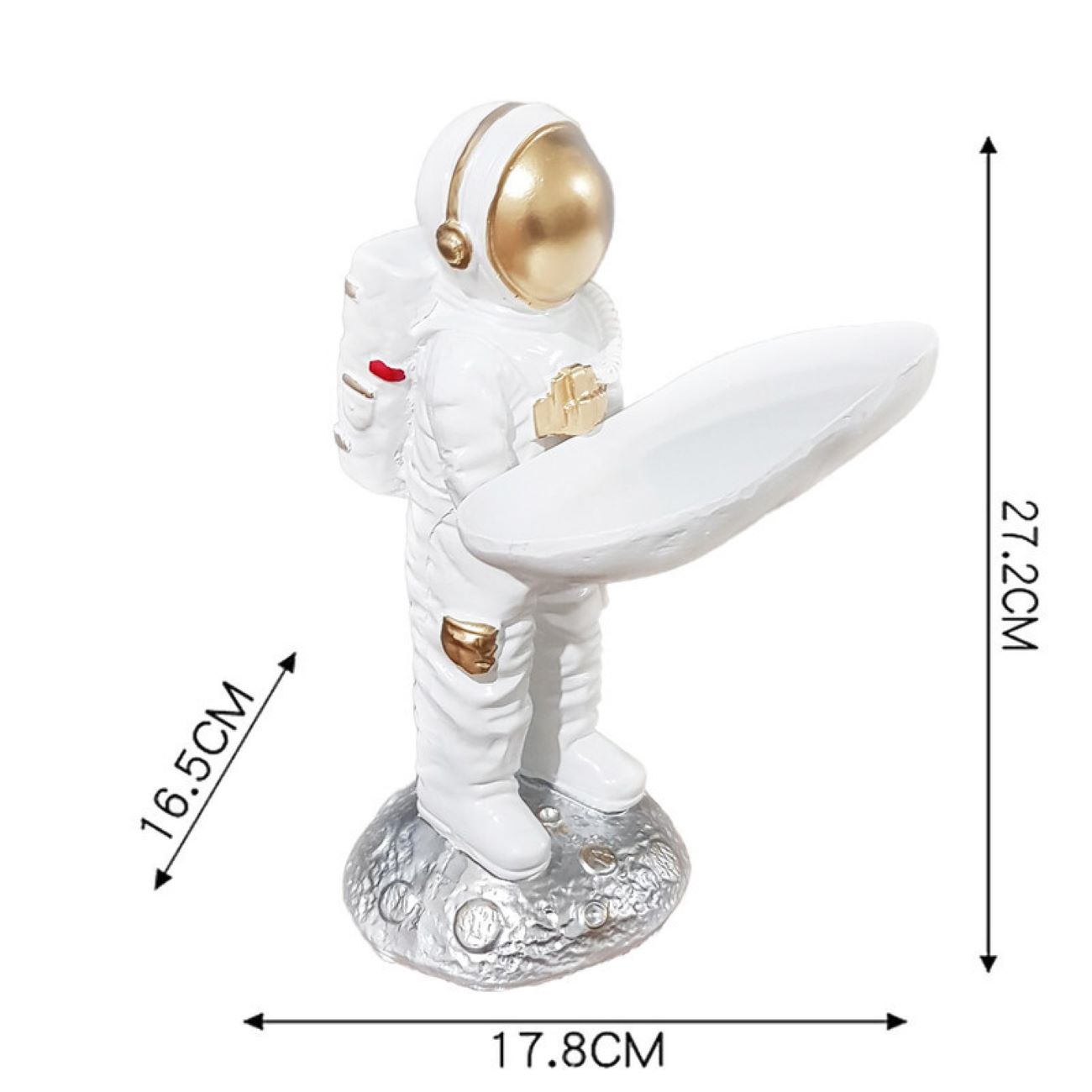 Astronauten-Host-Modell-Statue – Weltraum-Dekor für Zuhause oder Büro