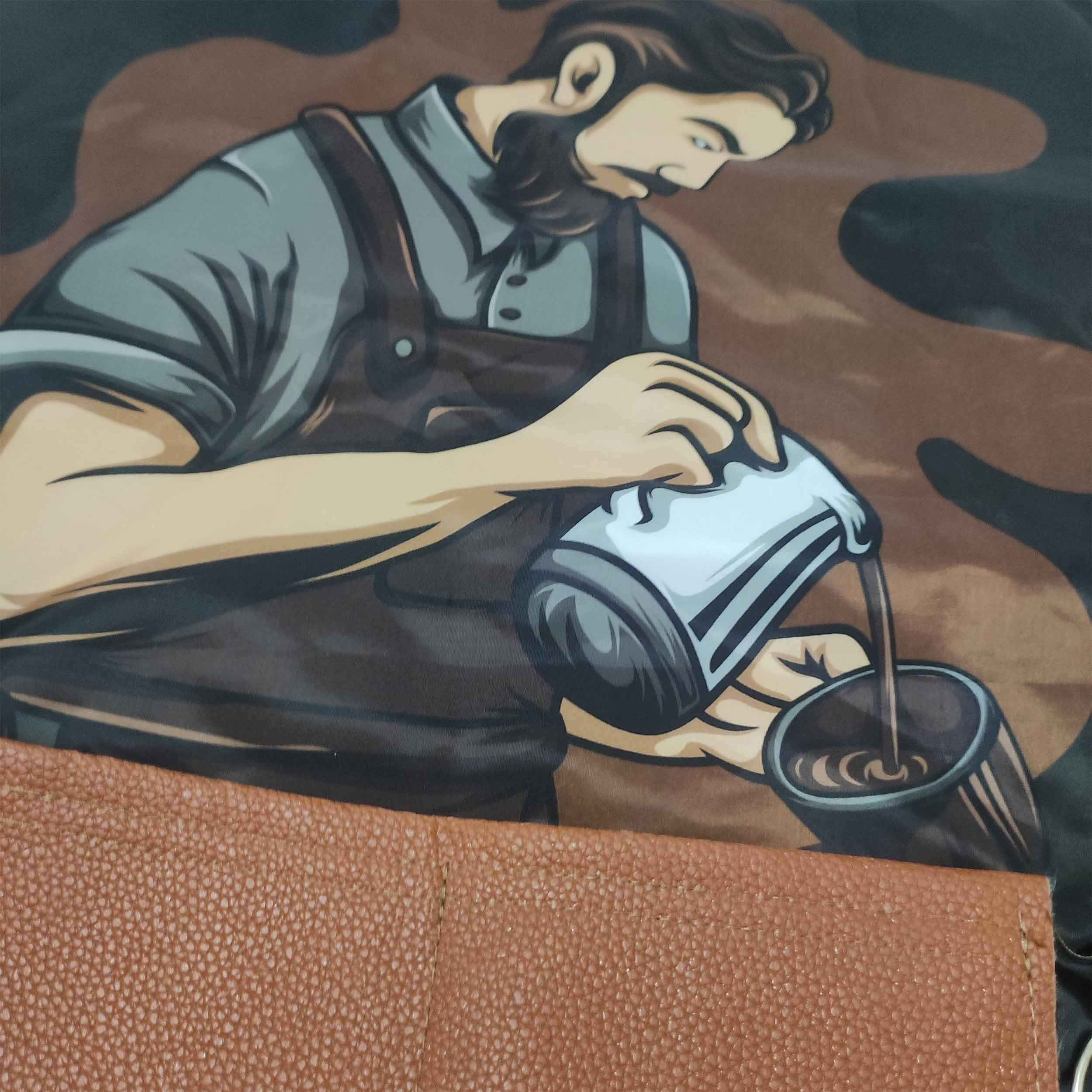 Barista-Schürze für Kaffeeprofis mit Tasche