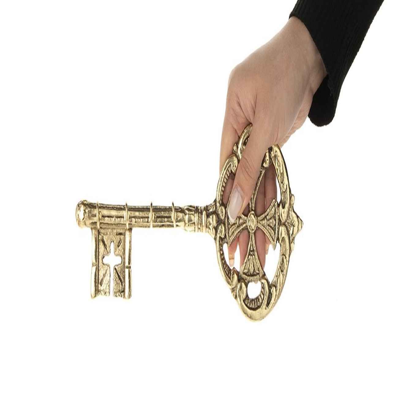 Messing Wandschlüsselhalter – Perfekt für die Wohnraumdekoration mit Schlüsseldesign in Gold
