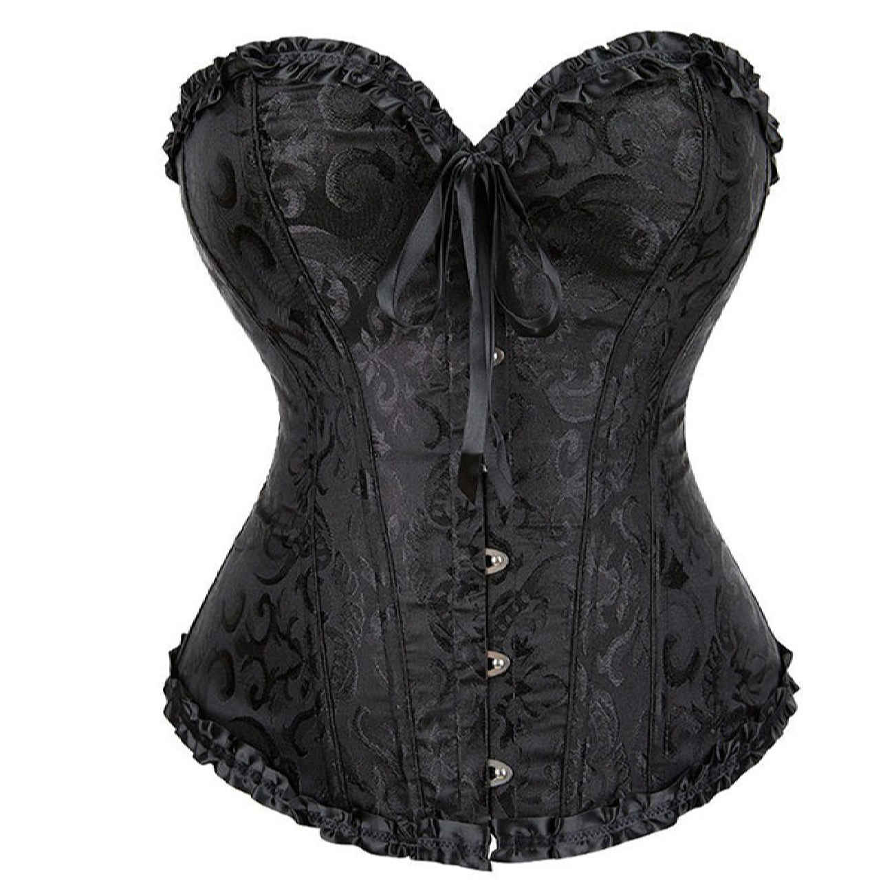 Bustier-Korsett – Mit Stäbchen, Burlesque Basque