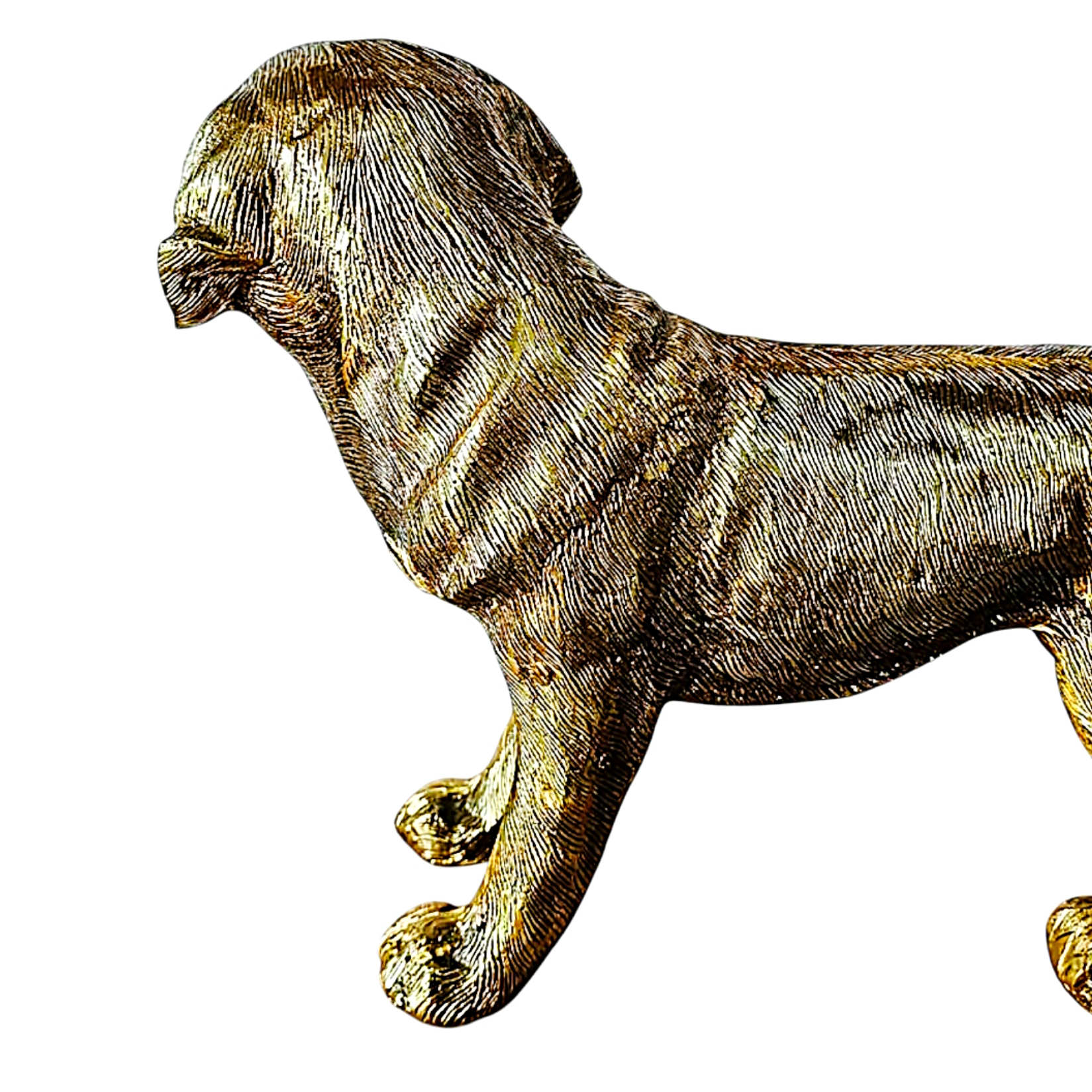 Dekorative Messing-Hundefigur – Elegante Skulptur