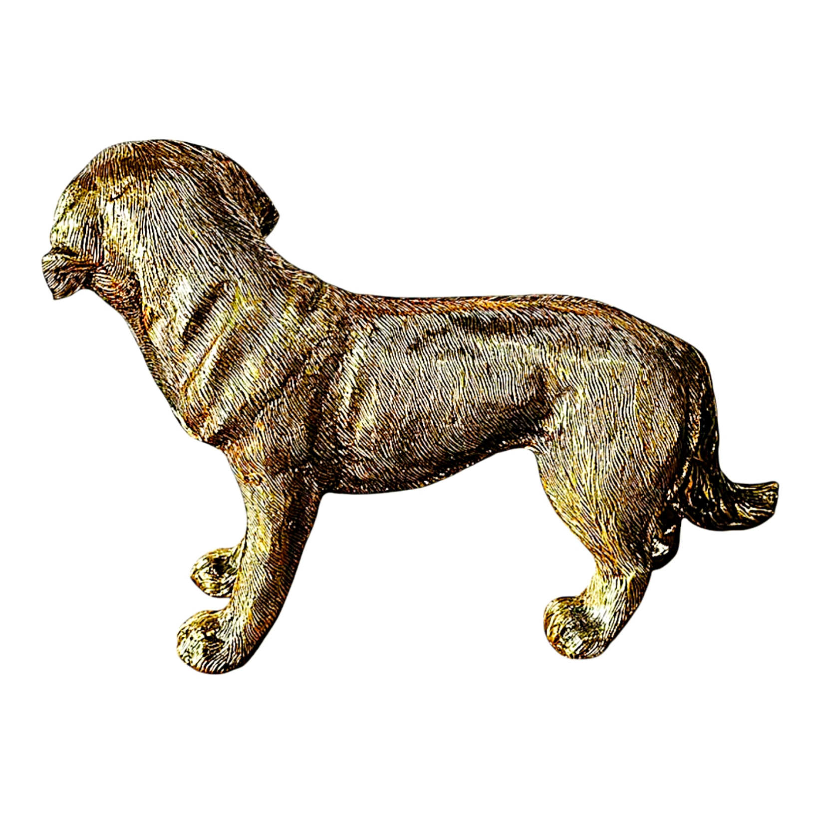 Dekorative Messing-Hundefigur – Elegante Skulptur