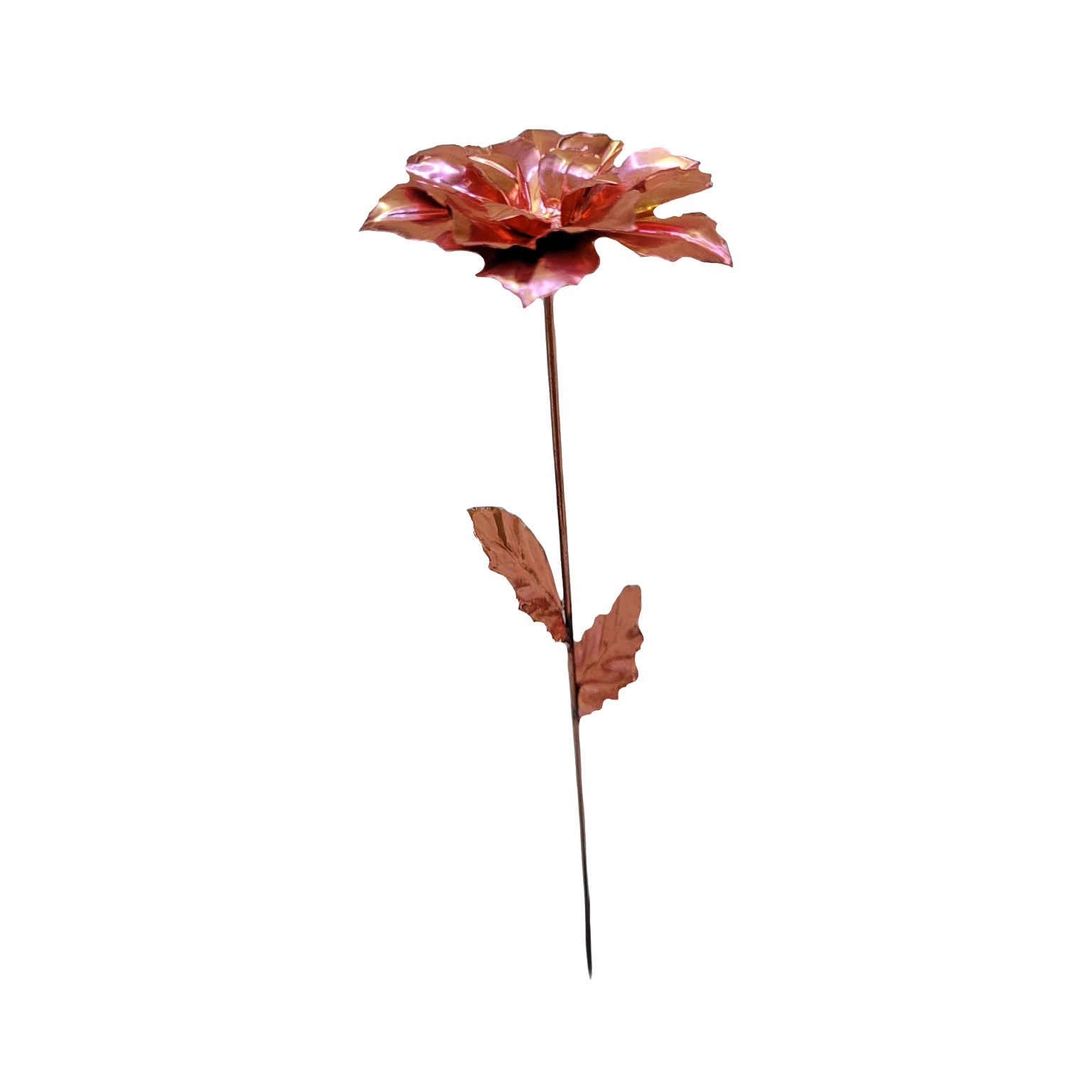 Dekorative Kupferblume – Wohnambiente aufwerten mit Handgefertigter Floraler Kunst (x5)