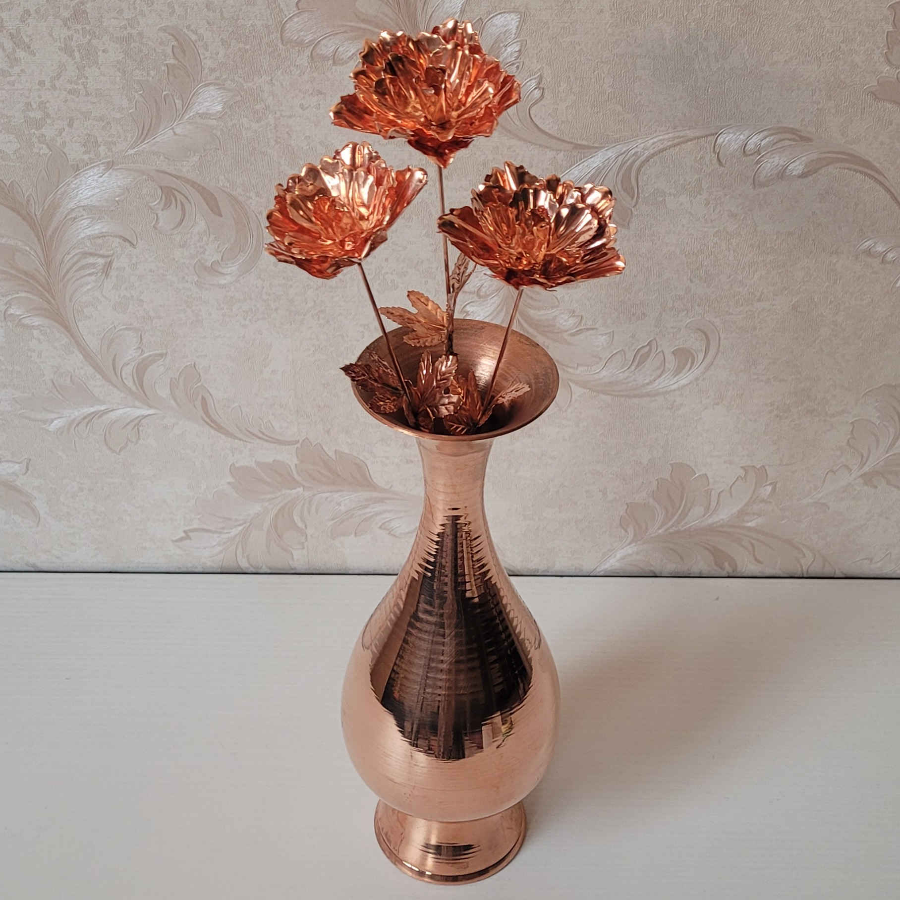 Dekorative Kupferblume – Symbolik, Schönheit & Kulturelle Florale Kunst für Zuhause (x3)