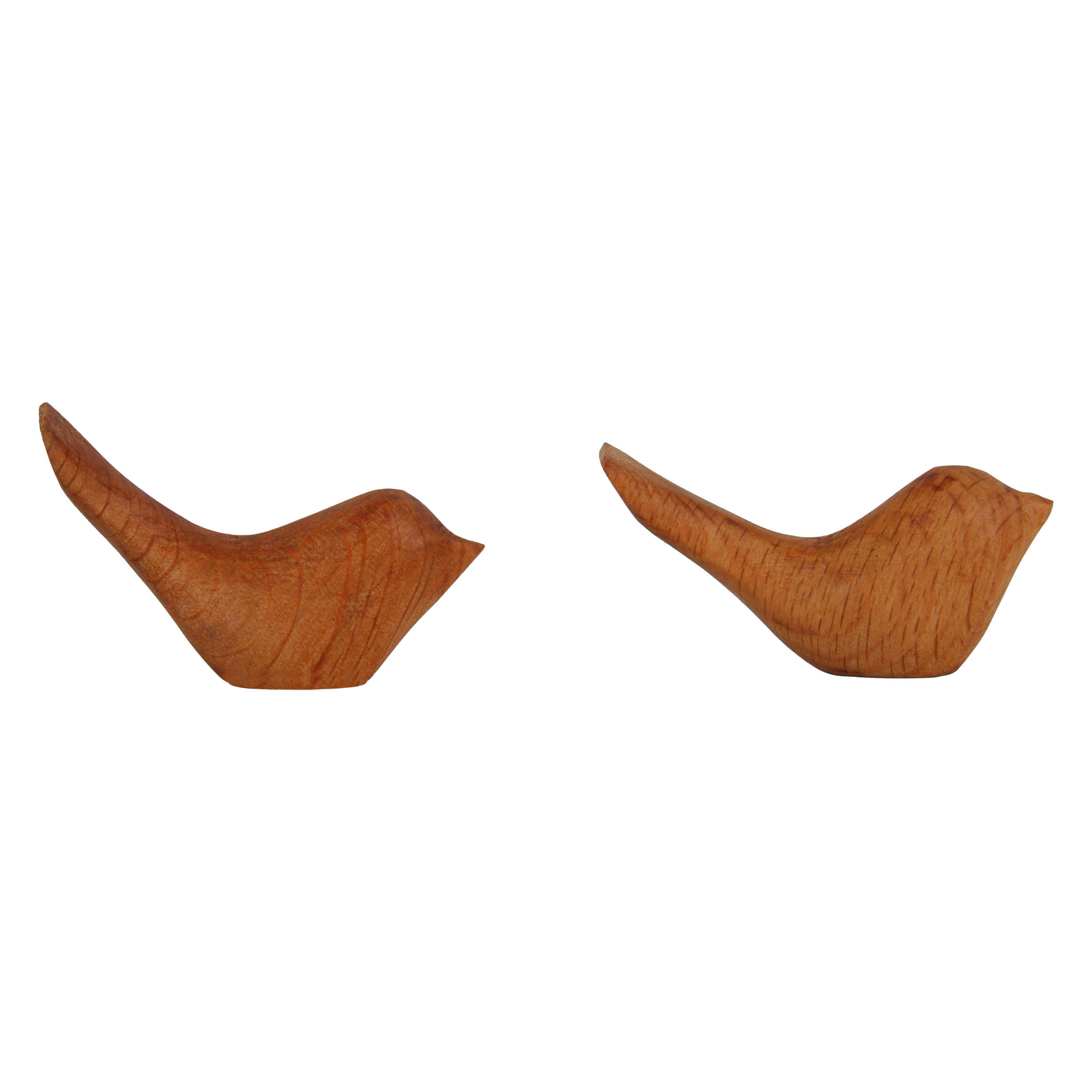 Handgefertigte Holz-Vogelfigur – Ideales Geschenk für Naturliebhaber (2er-Set)