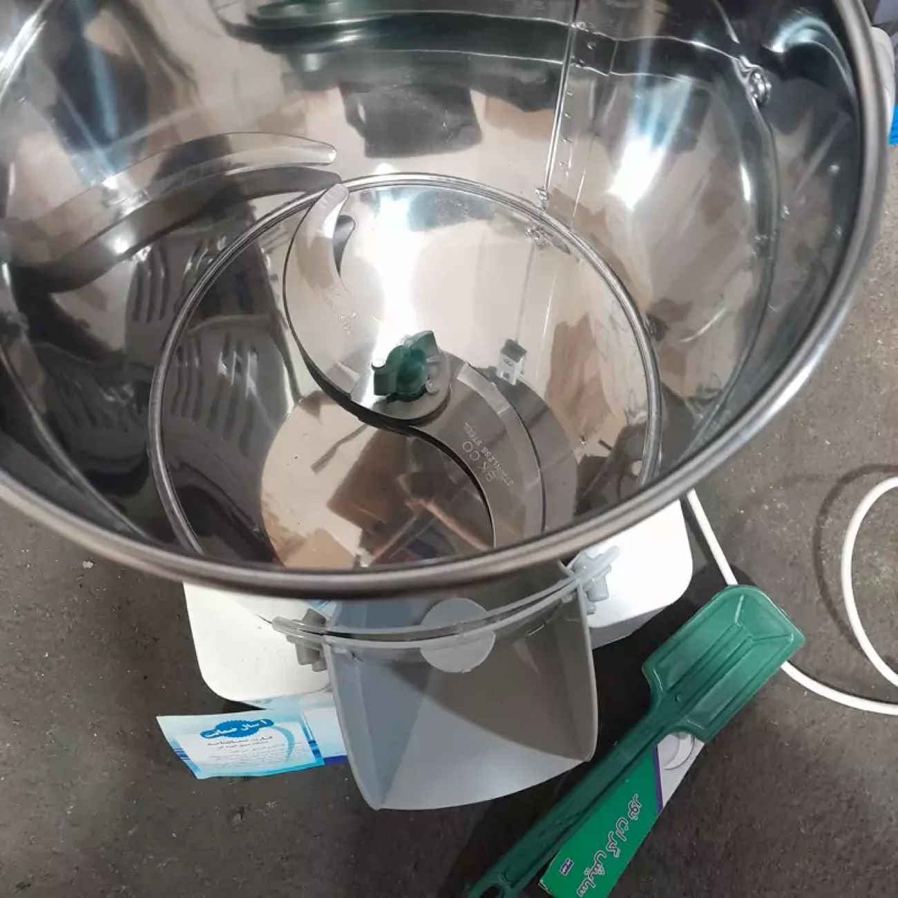 Elektrischer Gemüseschneider, 6 Liter, 220 V – Sabz Iran Marke, weiße Farbe