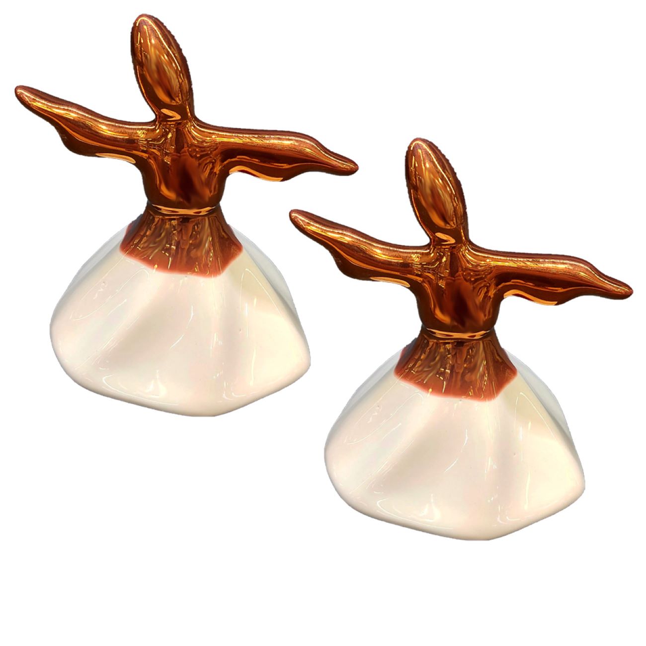 Elegante Keramik Sama Tanz Skulptur – Handgefertigte Kunst und spirituelle Schönheit