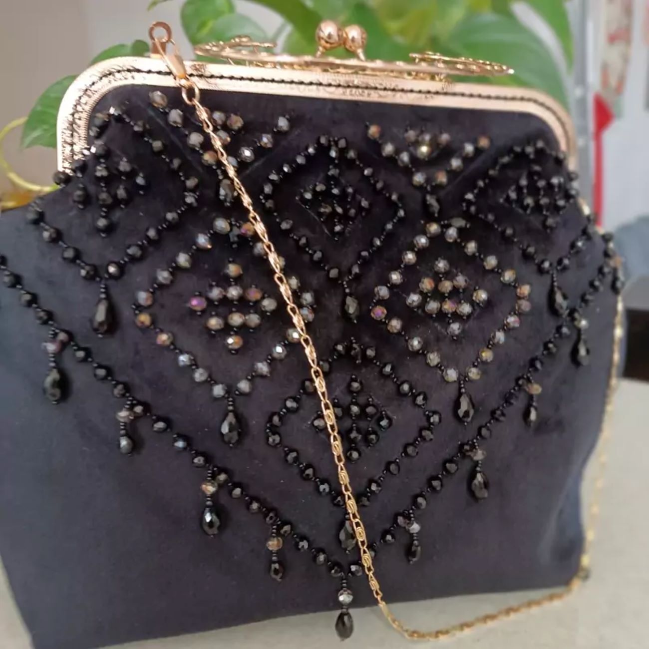 Handbestickte Perlen Tasche in Schönem und Eleganten Design