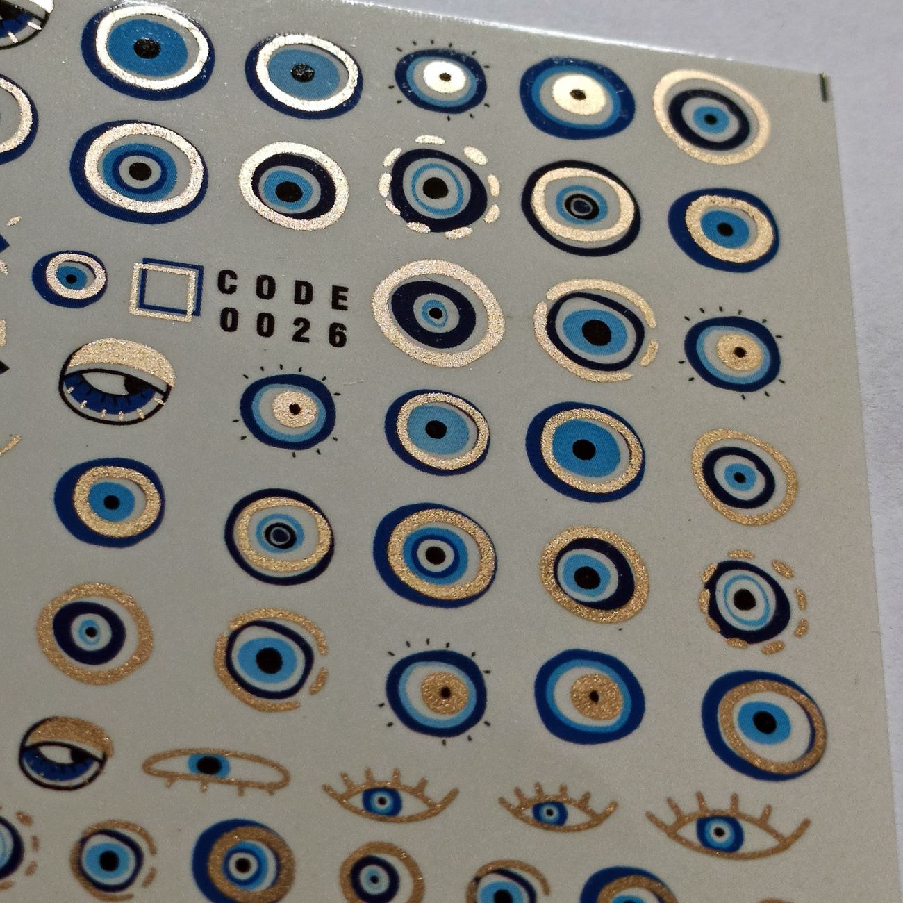 Evil-Eye-Nagelsticker – Modische Designs für Stärke, Schutz und Stil, 4er-Pack