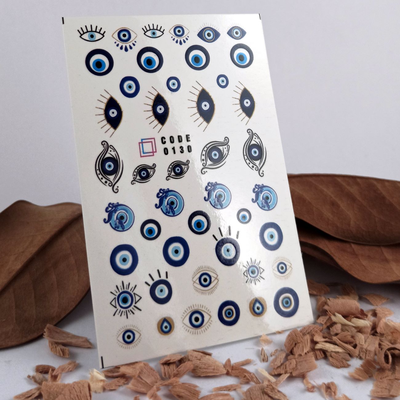 Evil-Eye-Nagelsticker – Modische Designs für Stärke, Schutz und Stil, 4er-Pack