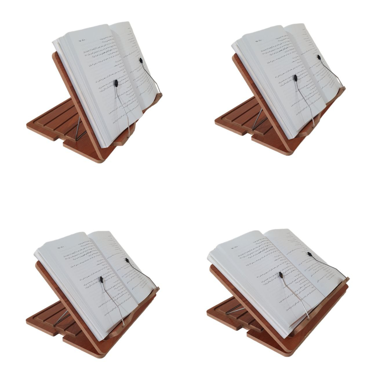 Faltbarer Holz-Buchständer – Perfekt für Bücher, Tablets und Laptops