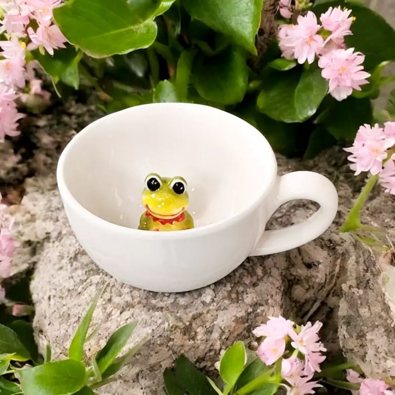 Islamische Keramik-Kaffeetasse – Hamsa Hand von Fatima Muster