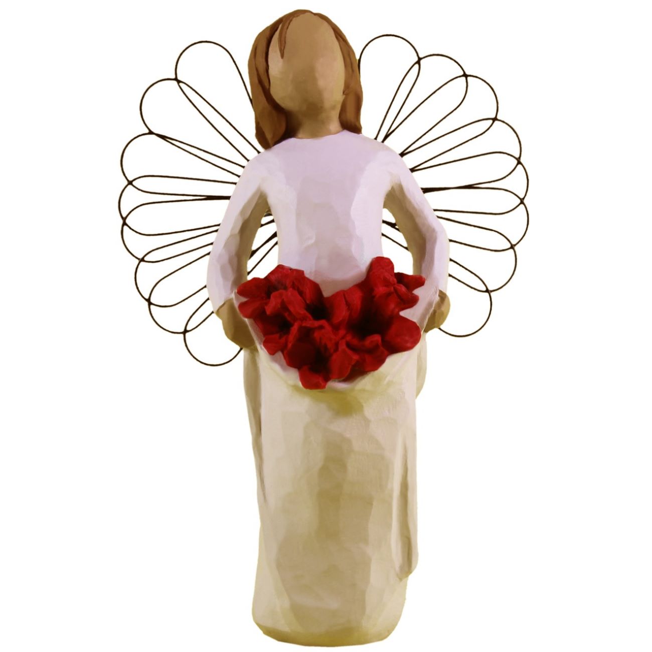 Anmutiger Engel mit einem Strauß Rosen – Ein Symbol der Liebe und Gelassenheit