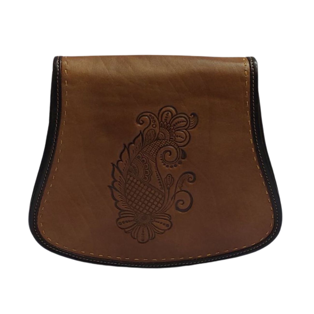 Handgefertigte Echtleder-Boho-Umhängetasche – Stilvolles & robustes Design