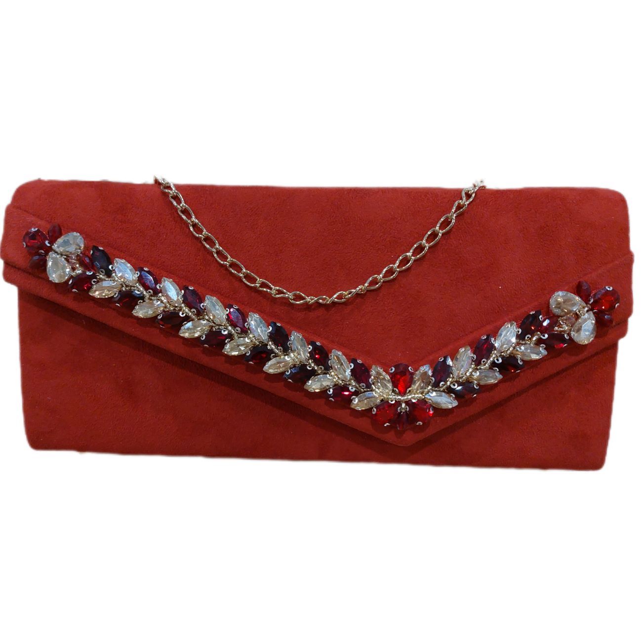 Handgefertigte Perlen-Clutch in Rot – Luxus und Schönheit in einem Accessoire