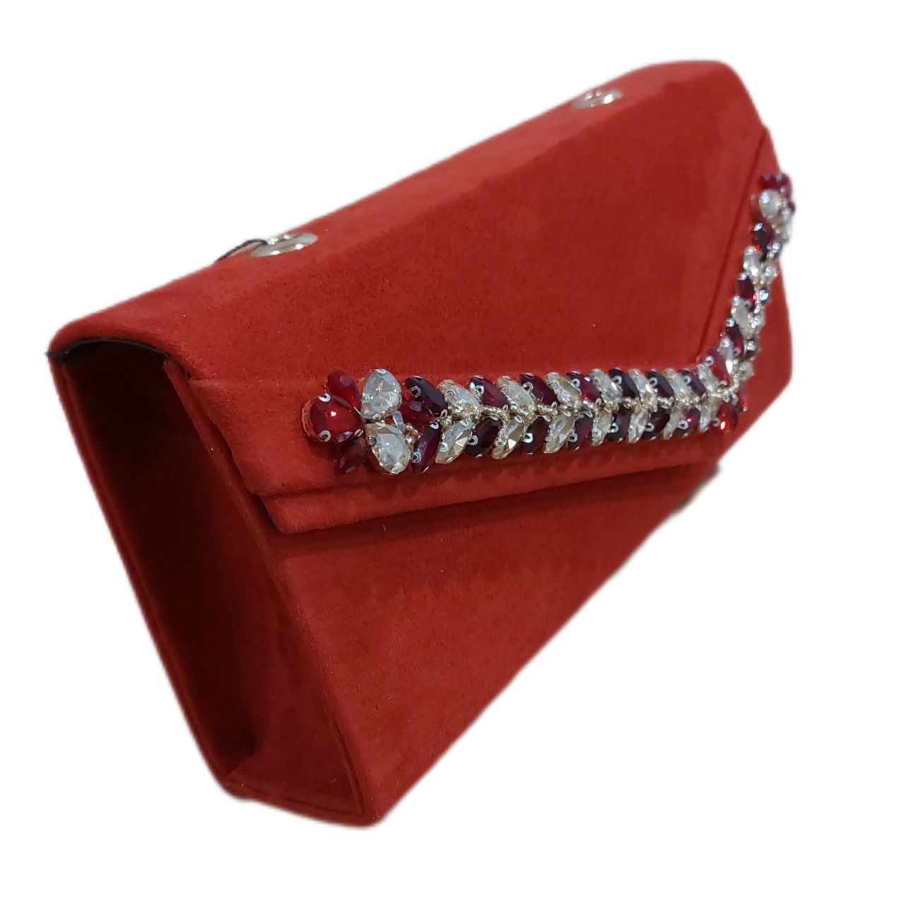Handgefertigte Perlen-Clutch in Rot – Luxus und Schönheit in einem Accessoire
