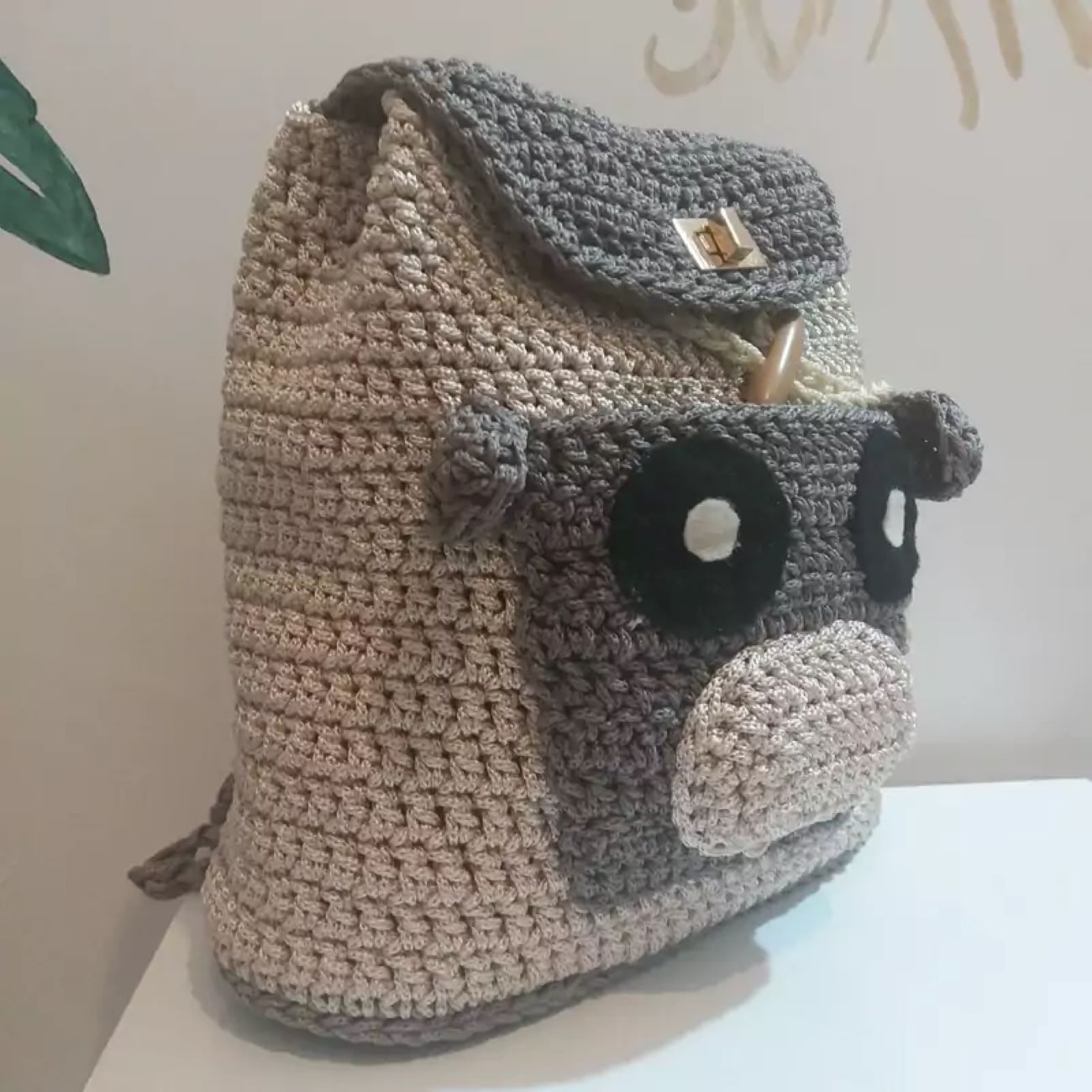 Handgefertigter Häkel-Rucksack für Kinder im Cartoon-Design – Süß und Stilvoll