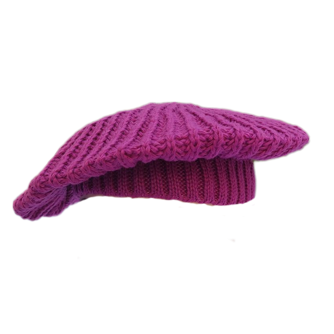 Gestrickte Baskenmütze – Weiches & bequemes Winteraccessoire