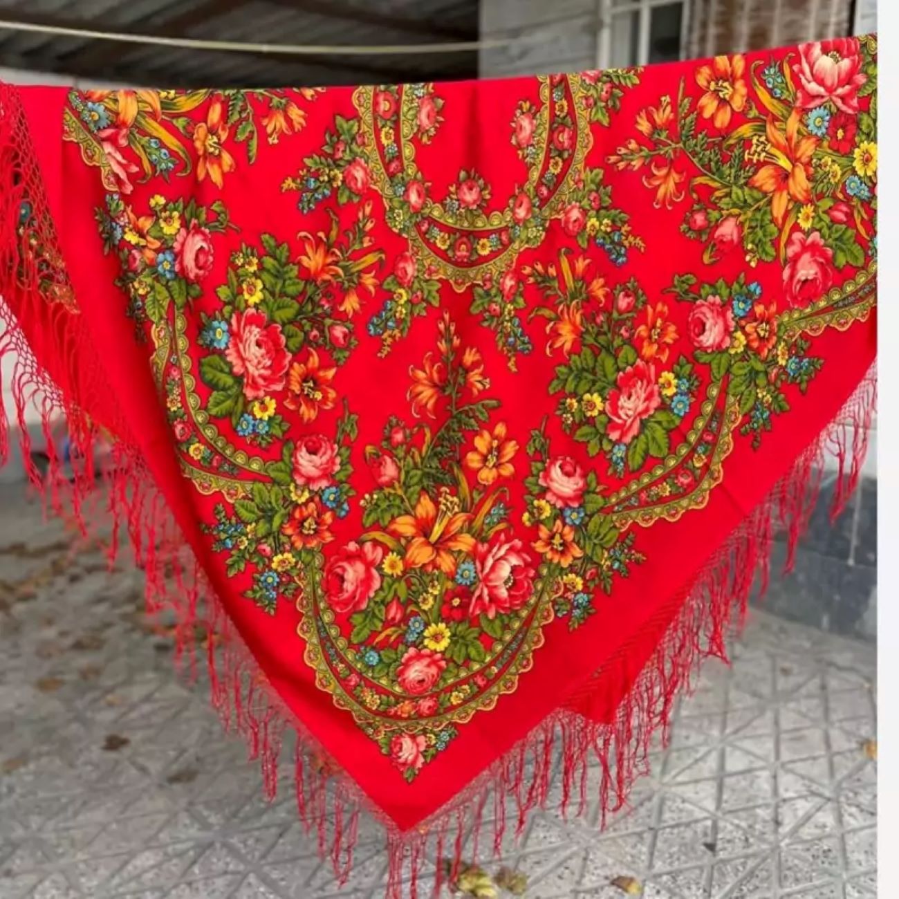 Balochi Bestickter Schal für Frauen Gelb