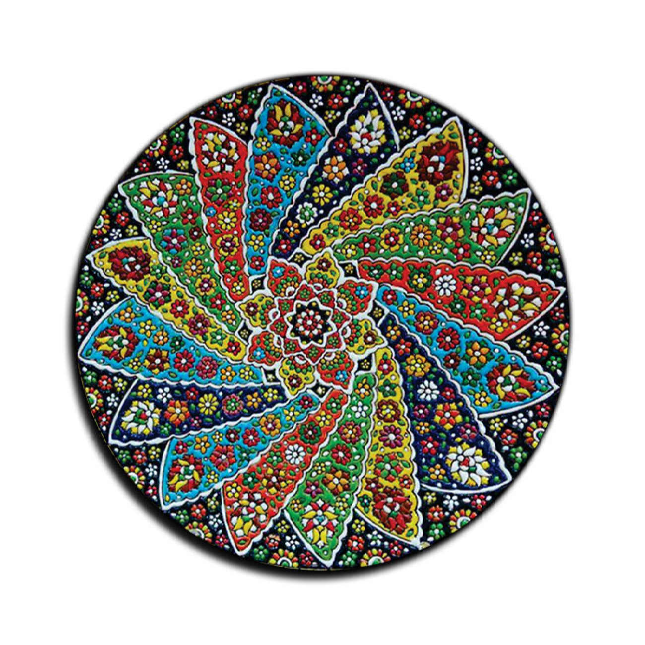 Holzuntersetzer mit iranischer Kunst – Eine Mischung aus Tradition und Stil (Packung mit 6)