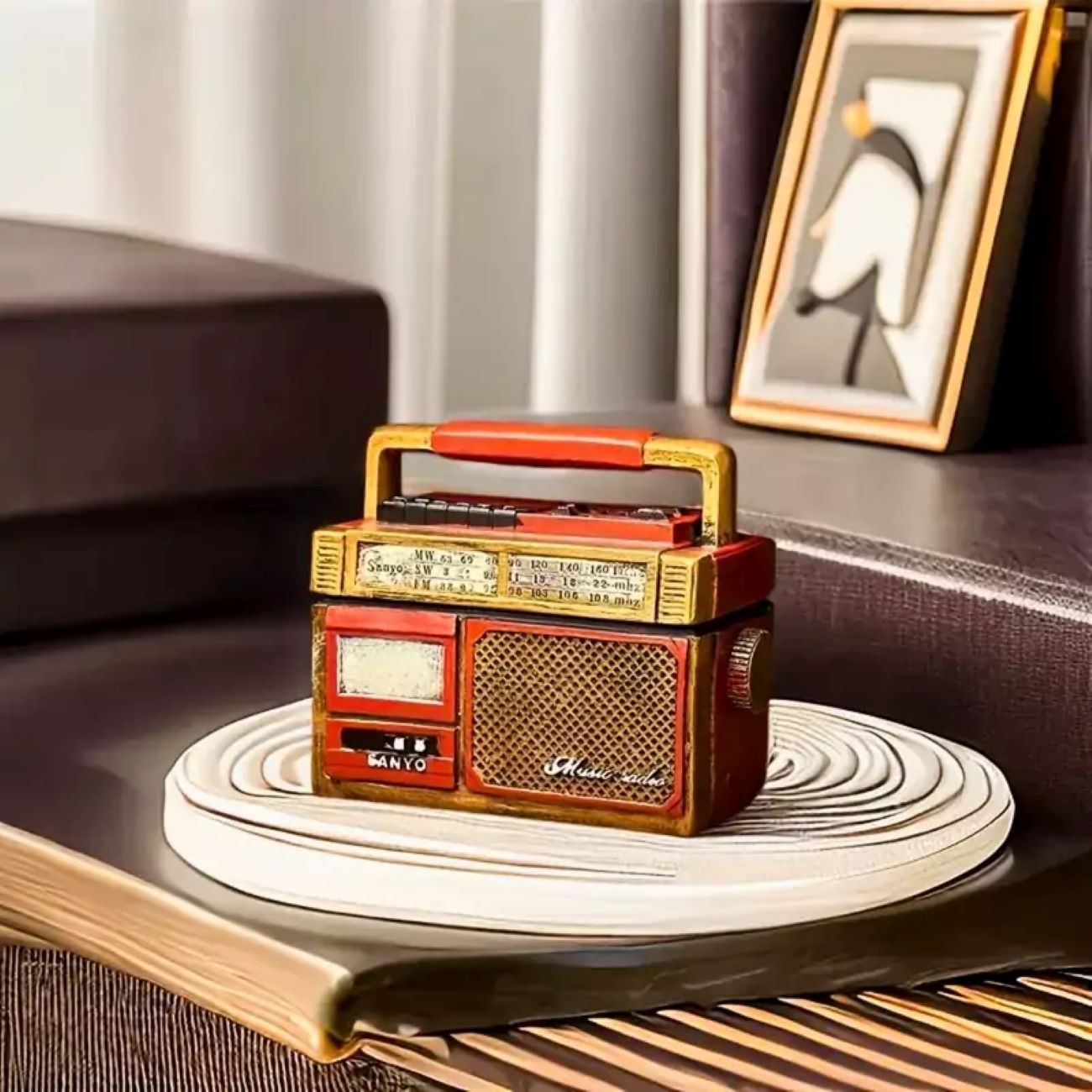 Keramik-Aschenbecher im Radio-Design – Stylisches Raucherzubehör