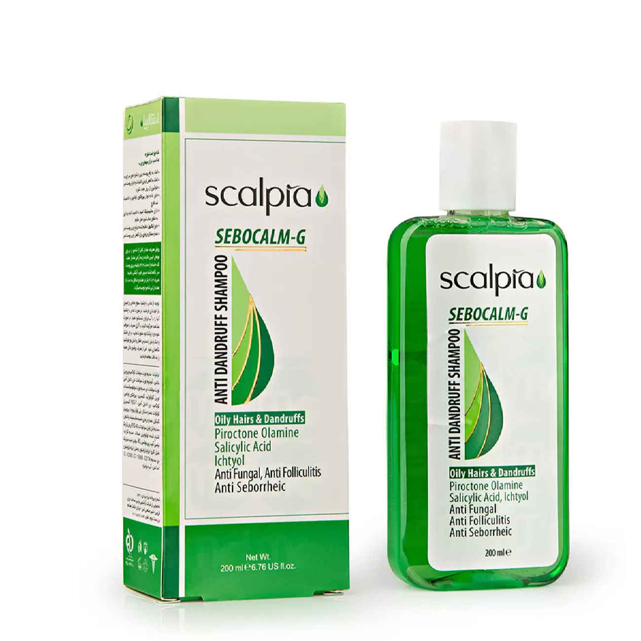 Scalpia Anti-Pilz Shampoo für fettiges Haar mit Piroctonolamin (2er Pack)