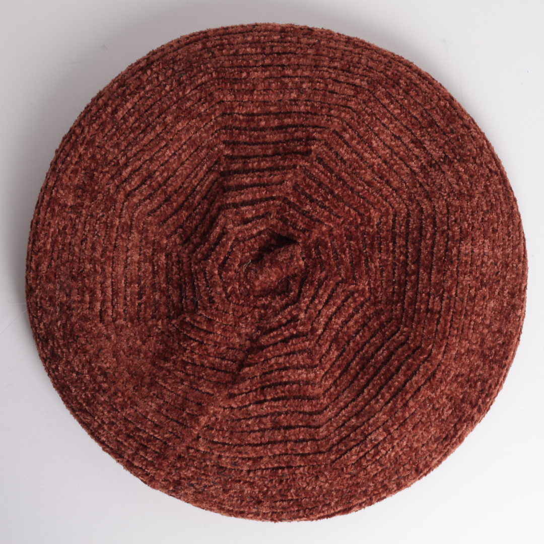 Samt-Baskenmütze für Damen – Modisch, warm & bequem
