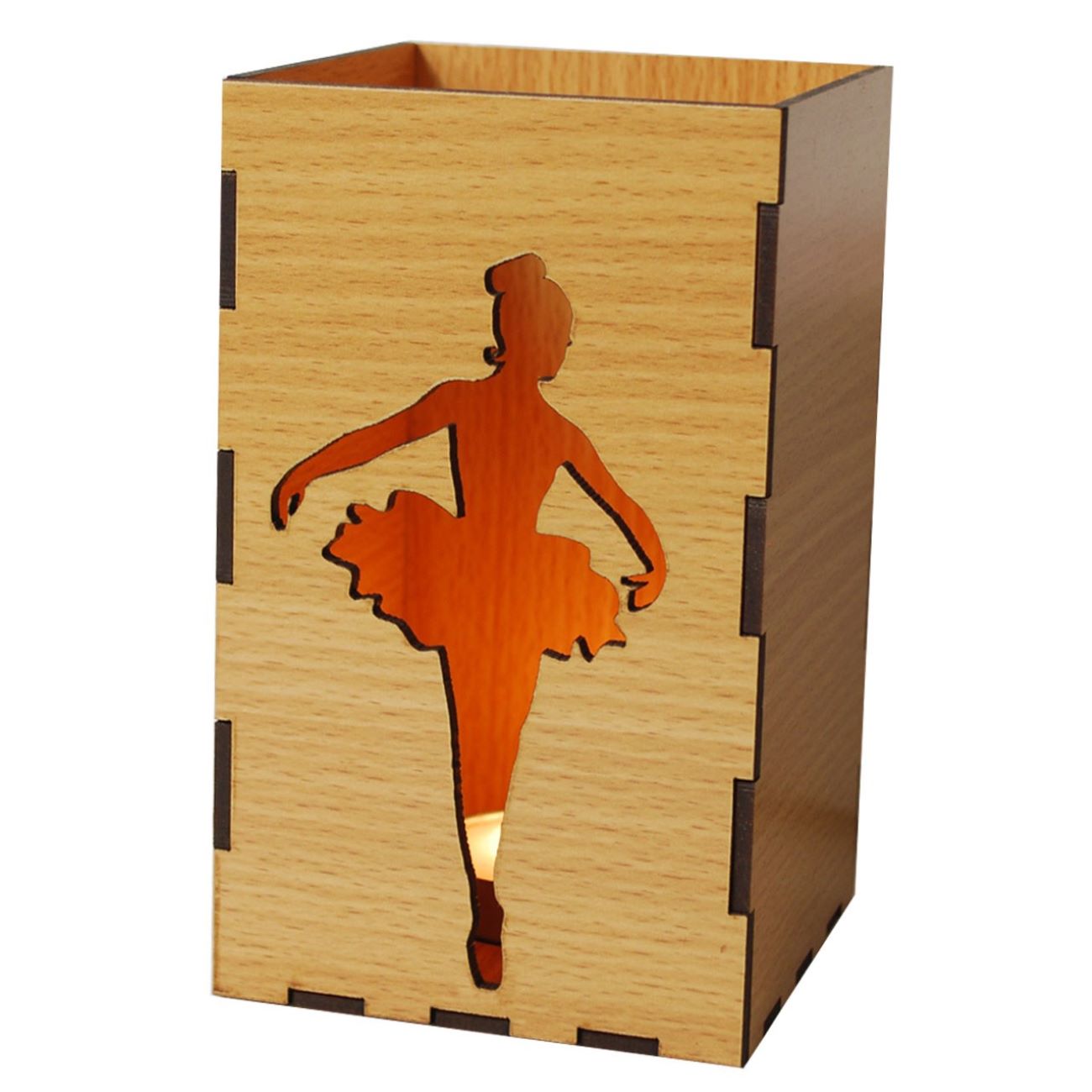 Holz-Kerzenständer – Eine schöne Ergänzung für dein Zuhause, Ballerina-Design