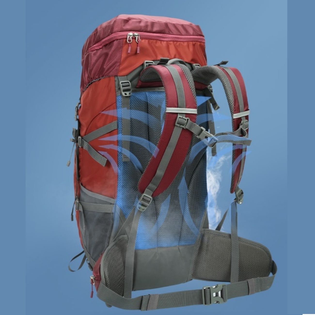 Kamel 45+5 Liter großer Wander- und Trekkingrucksack – für Frauen und Männer