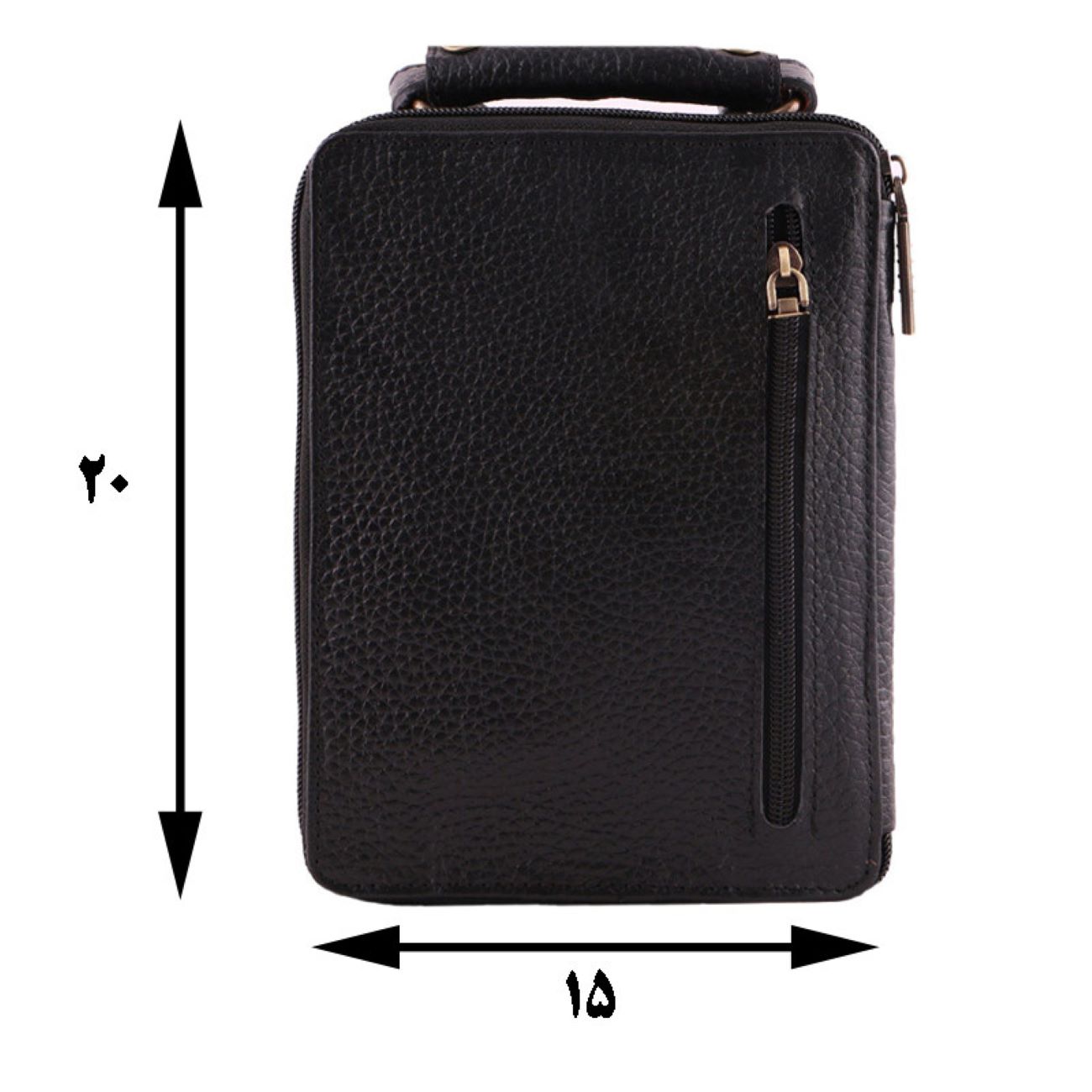 Echtleder-Umhängetasche im Crossbody-Stil mit verstellbarem Riemen