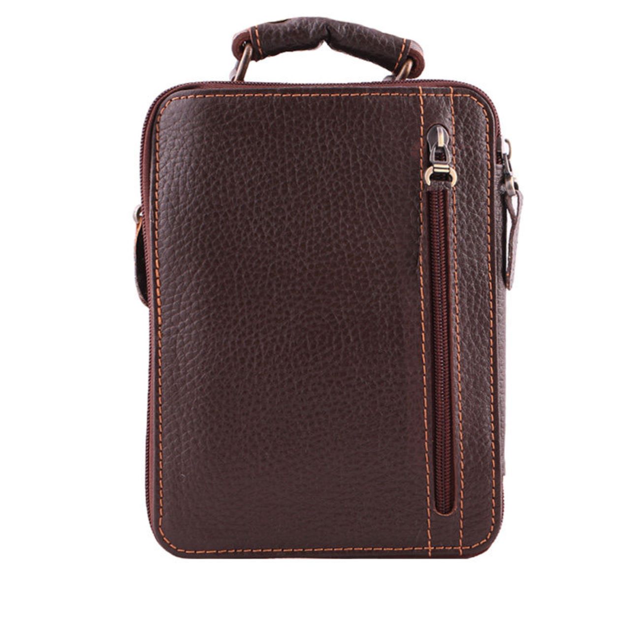 Echtleder-Umhängetasche im Crossbody-Stil mit verstellbarem Riemen