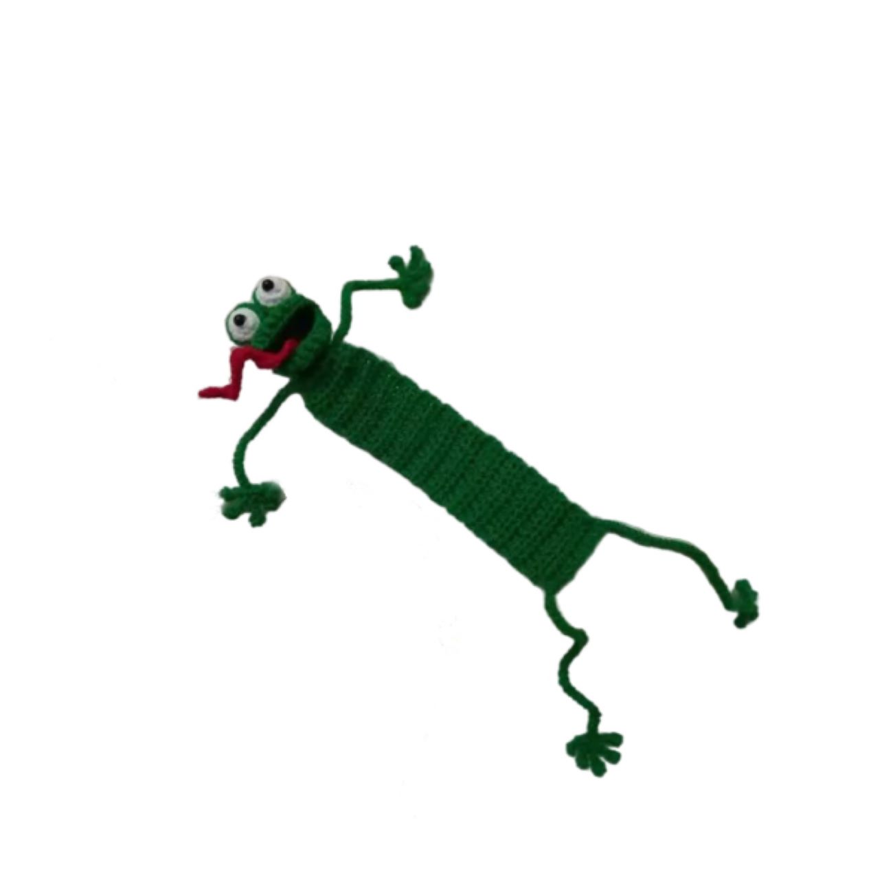 Handgemachter Häkel-Lesezeichen – Frosch-Design (Set von 2)
