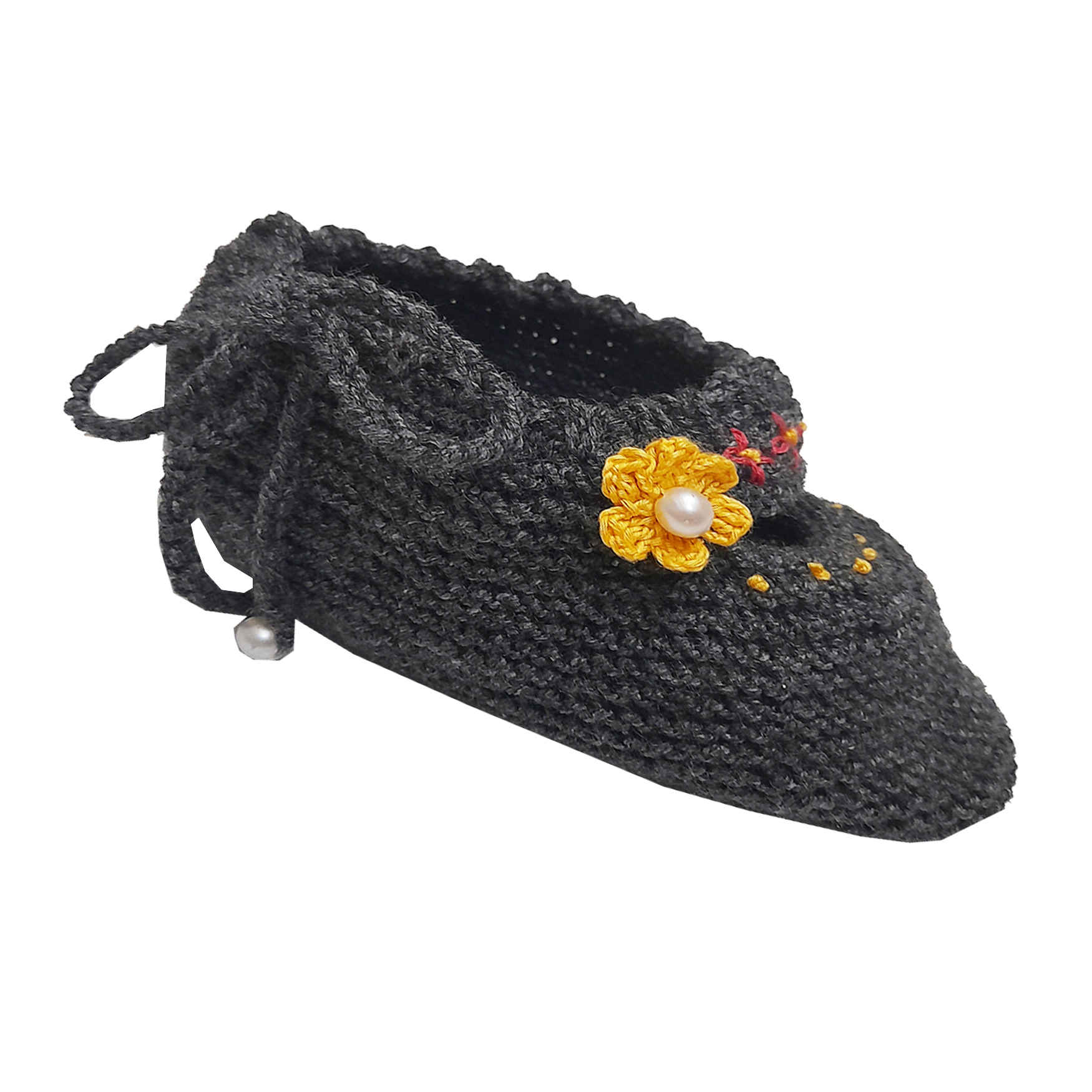 Gehäkelte Damenhausschuhe – Traditionell mit Blumenmuster
