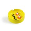 Handgefertigter, individueller Keramik-Aschenbecher mit trendigem Aufkleber-Design