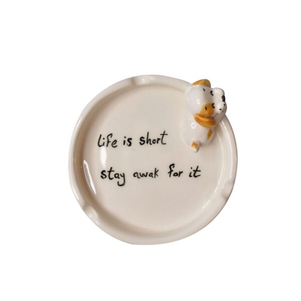 Handgefertigter Keramik Aschenbecher – Hund Design, Einzigartig & Süß