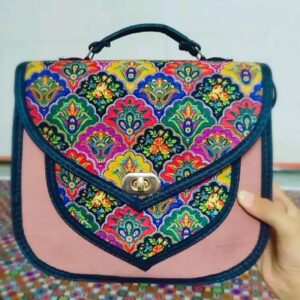 Handgefertigte Termeh Schultertasche mit persischen Designs