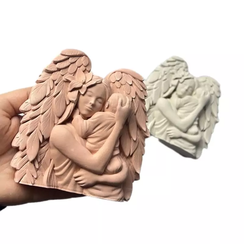 Handgemachte Skulpturenkerze „Mutter’s Umarmung“-Design (5 Stk.)