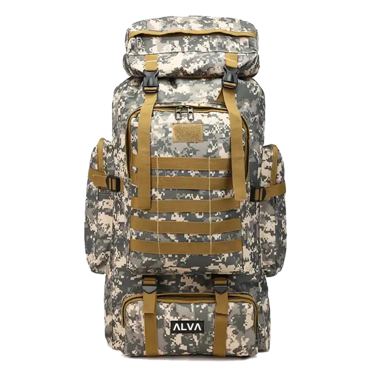 Wanderrucksack – Leicht, wasserabweisend, Tarnmuster, 80L