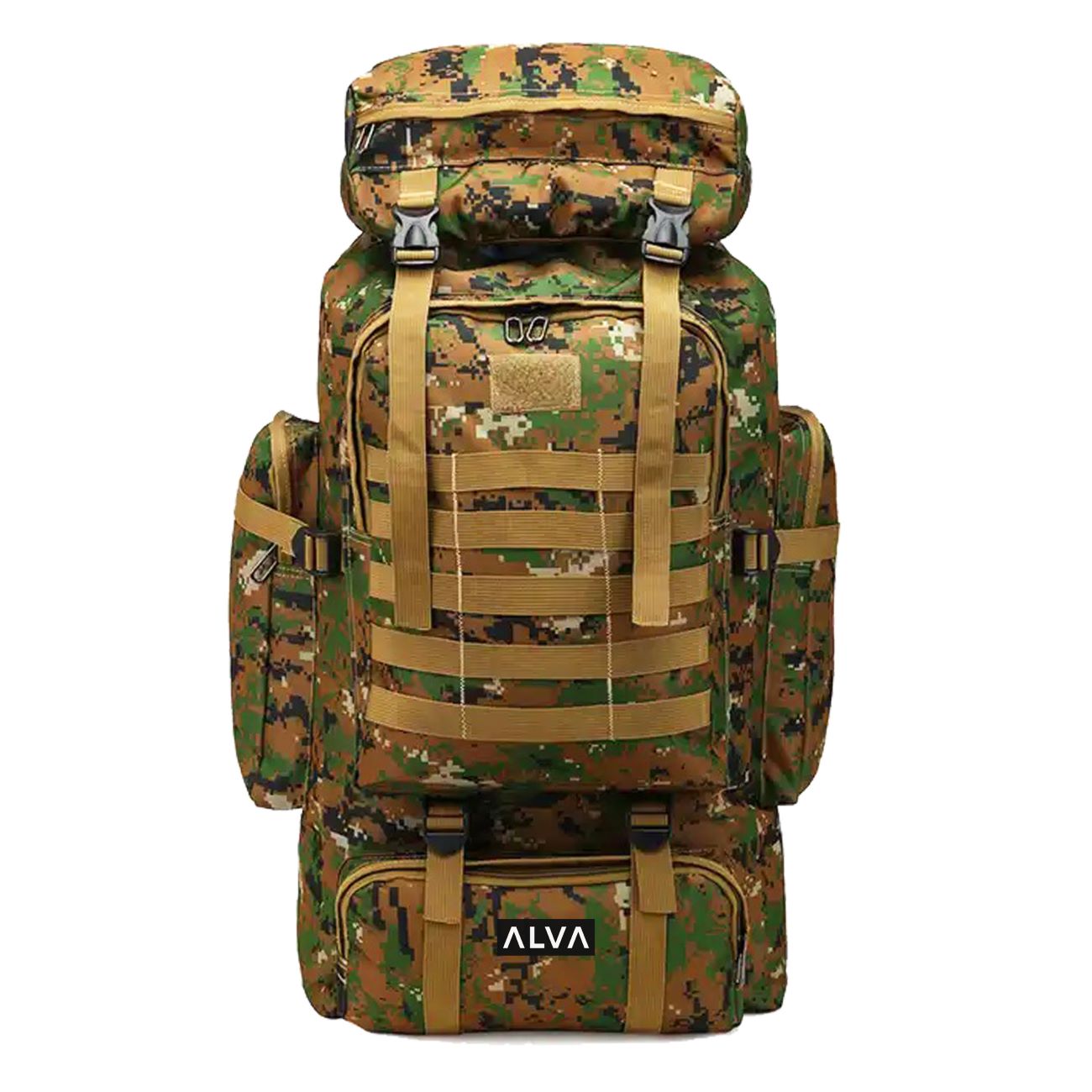 Wanderrucksack – Leicht, wasserabweisend, Tarnmuster, 80L