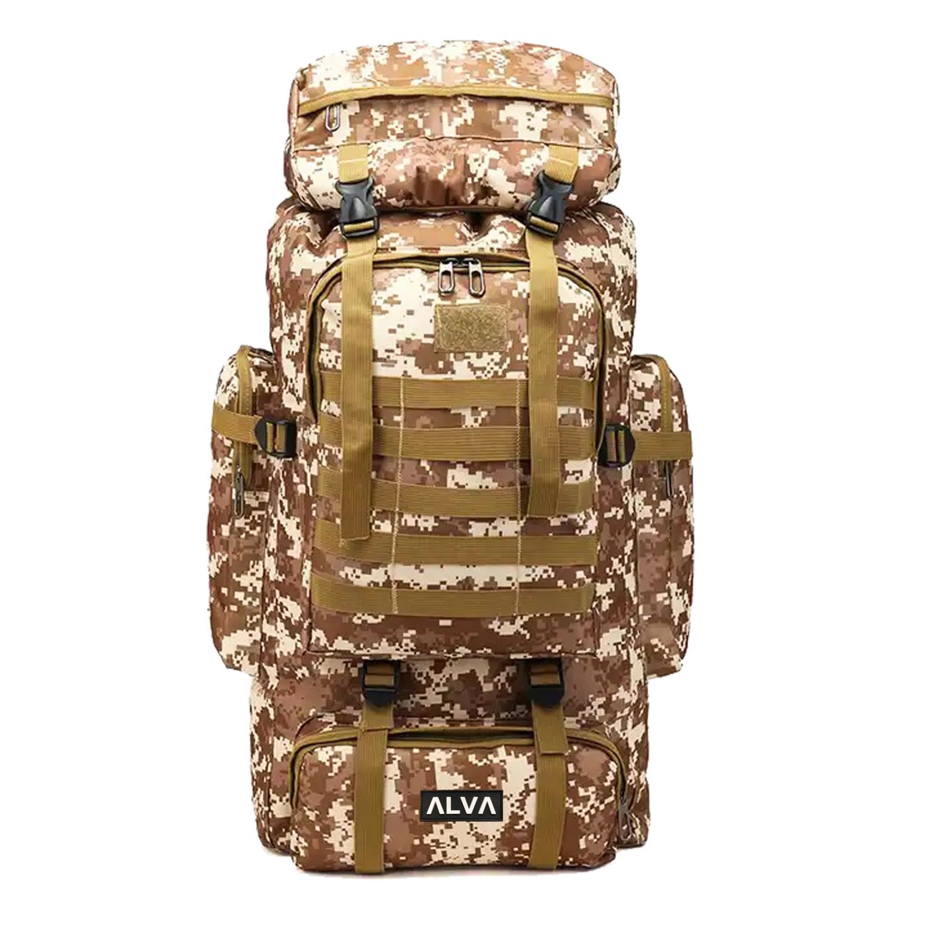 Wanderrucksack – Leicht, wasserabweisend, Tarnmuster, 80L