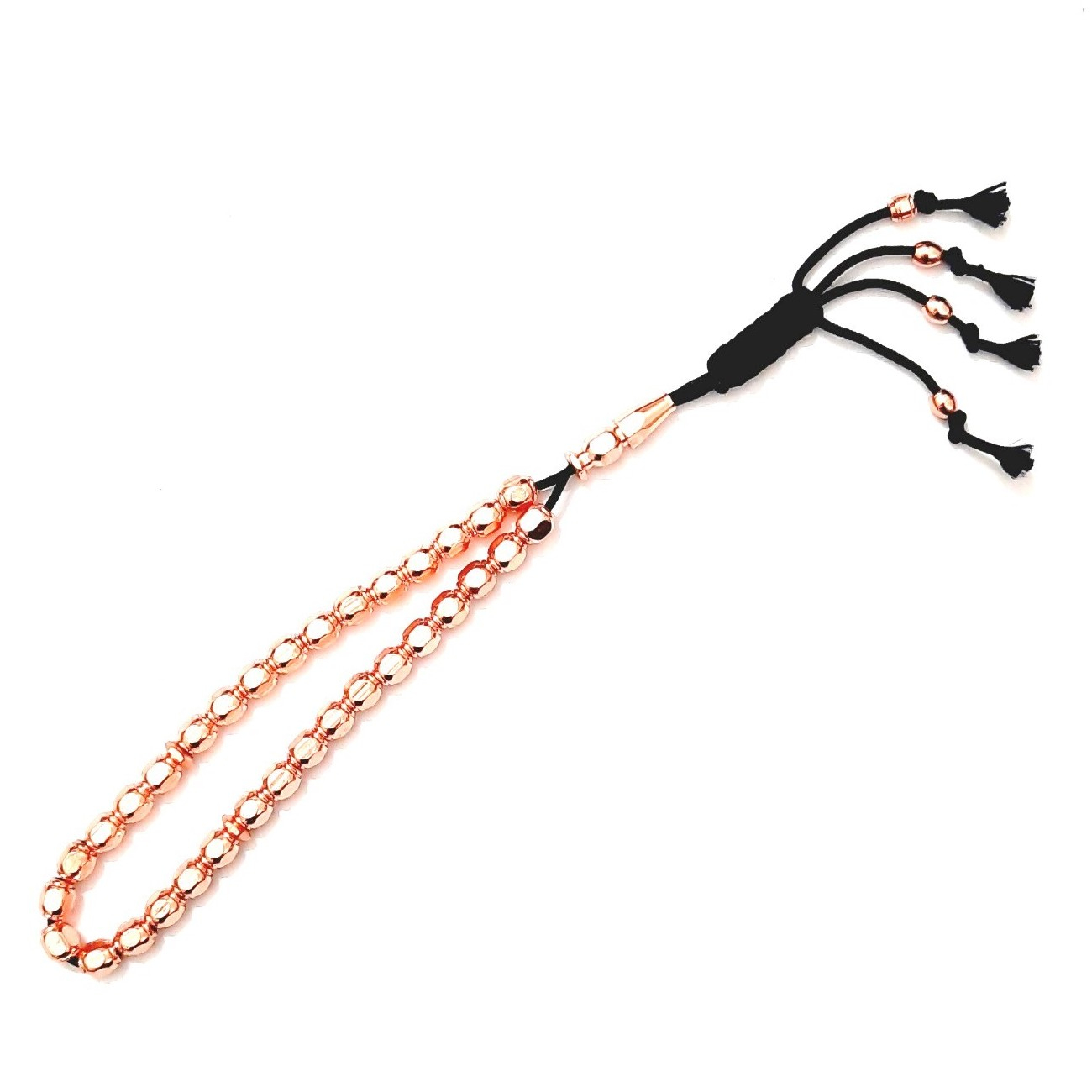 Islamischer Kupfer-Rosenkranz mit 33 Gebetsperlen Tasbih Misbaha