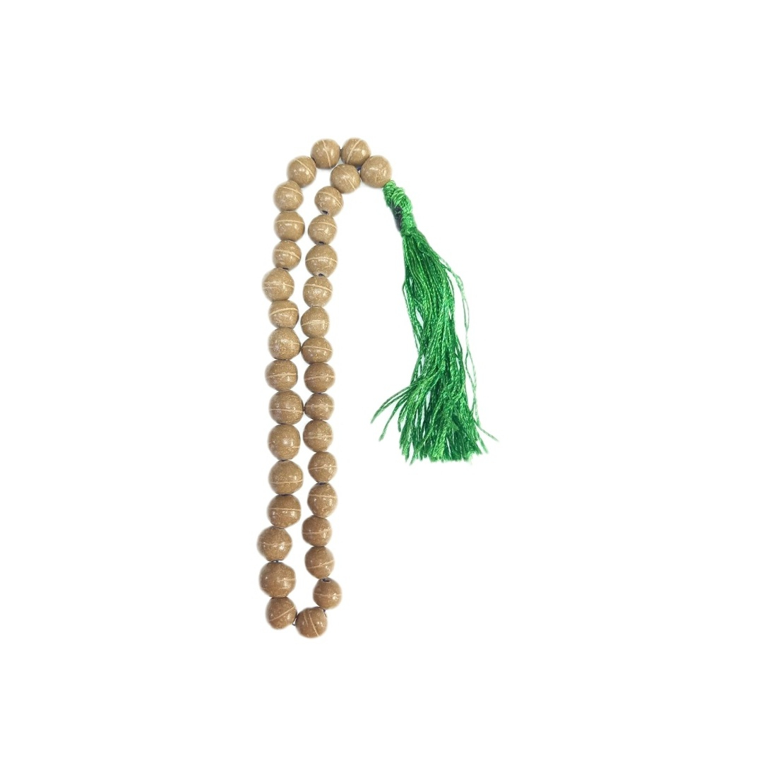 Islamischer Karbala-Tasbih mit Khak-e-Shifa für schiitische Andacht.