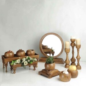 Luxuriöses Haft-Seen-Set mit Sockelschalen (12-teilig)