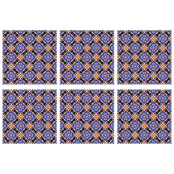 Persisches Tischset mit geometrischem Muster (Set mit 6)
