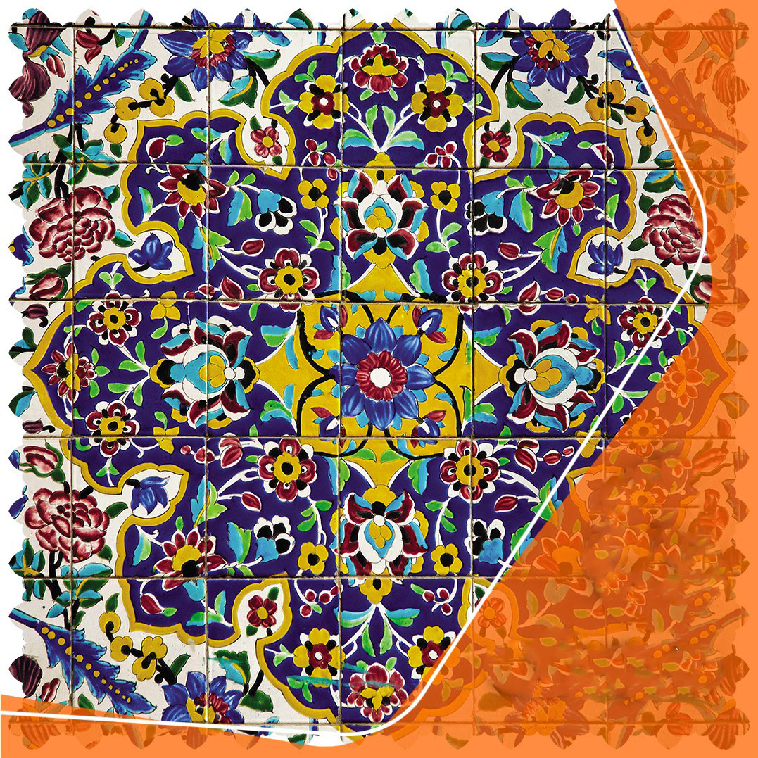 Weiche Samt-Tischdecke mit lebendigem blauen Blumenmuster