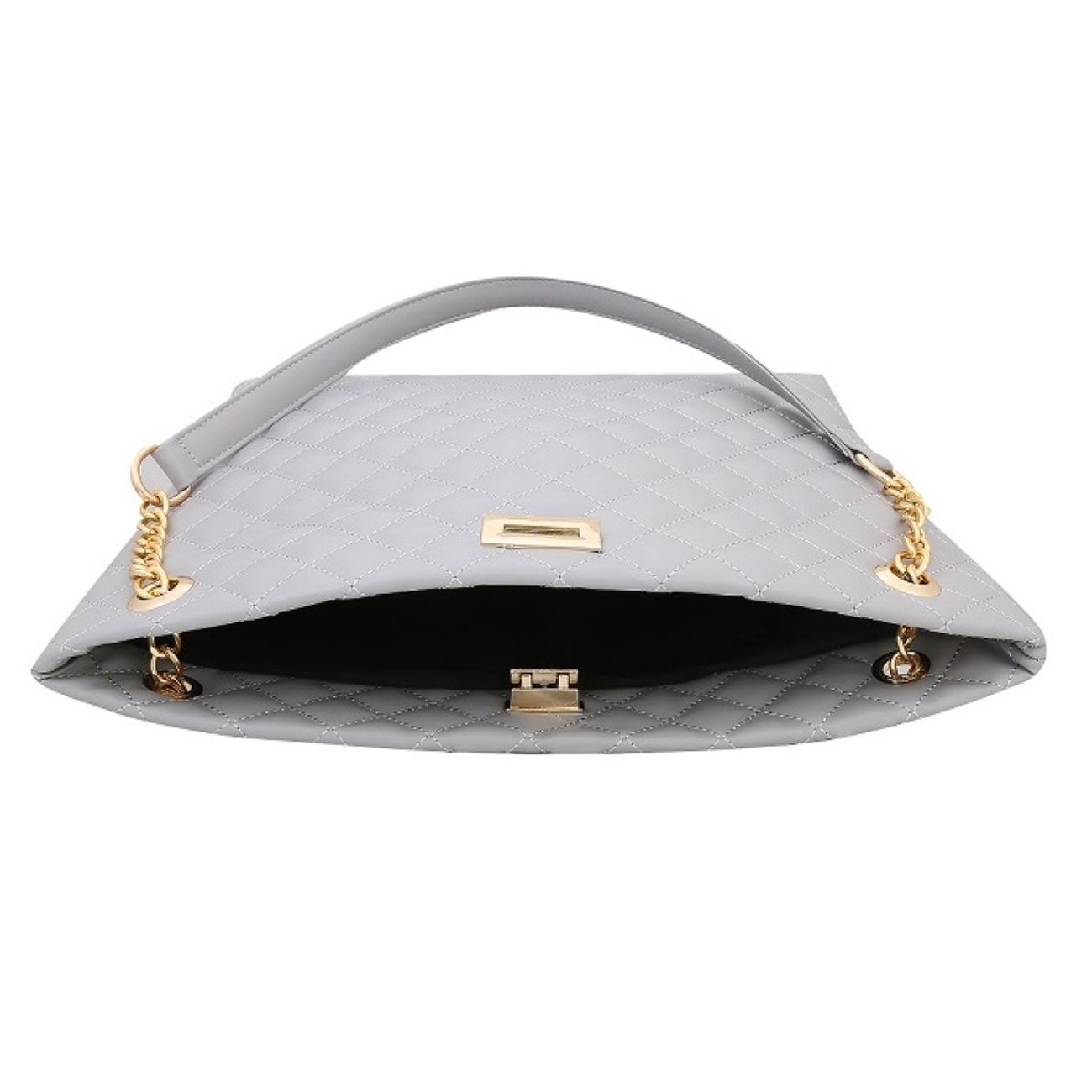 Stylische Ledertasche mit modischem Kettenträger