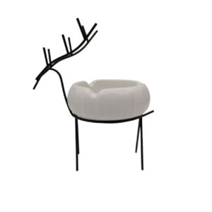 Hochwertiger Keramik Aschenbecher – Hirsch Skulptur Design