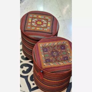 Traditioneller persischer Kilim-Pouf – Handgefertigter Luxus für dein Zuhause